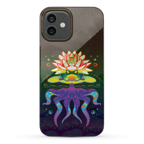 Psychedelic Lily Frog Phone Case